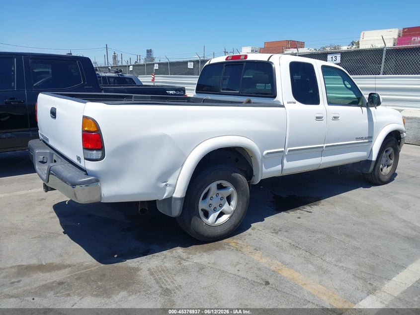 2000 Toyota Tundra VIN 5TBRT3815YS089675 IAAI salvage auction — LEFT & RIGHT, Salvage (California), sold $2,750 on 2026-07-15 (photo 4)