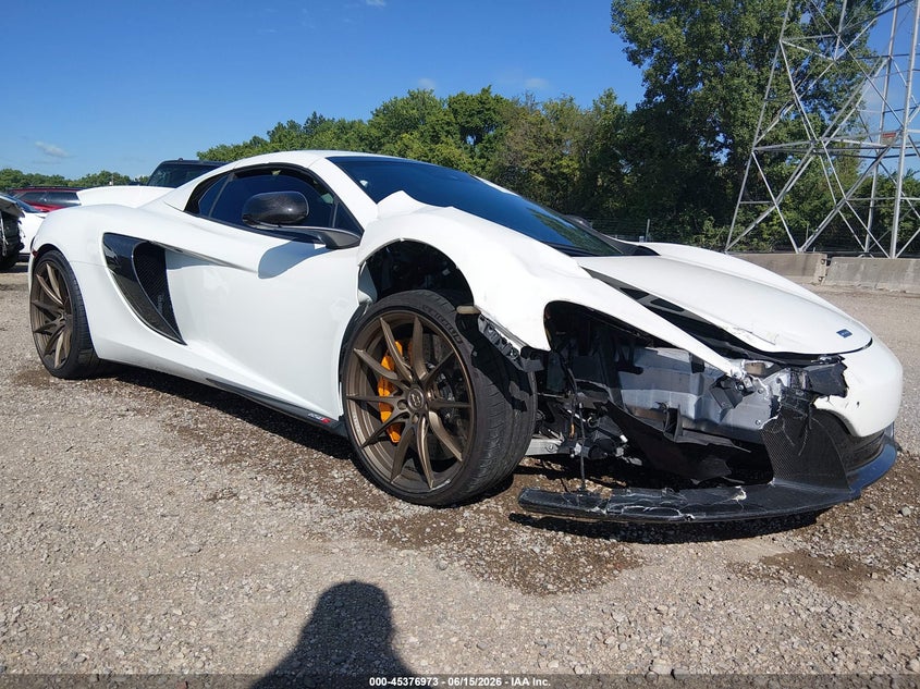 2016 Mclaren 650s VIN SBM11FAA3GW006112 — IAAI salvage auction photo