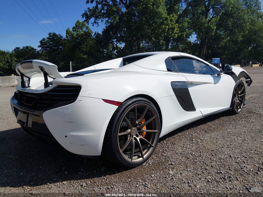 2016 Mclaren 650s VIN SBM11FAA3GW006112 IAAI salvage auction — FRONT END, Clear (Indiana), sold $75,250 on 2026-08-05 (photo 4)