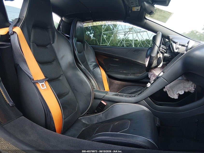 2016 Mclaren 650s VIN SBM11FAA3GW006112 IAAI salvage auction — FRONT END, Clear (Indiana), sold $75,250 on 2026-08-05 (photo 8)