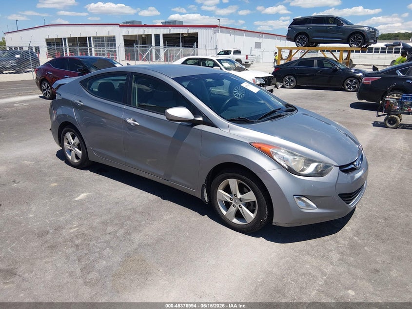 2013 Hyundai Elantra VIN KMHDH4AEXDU942093 IAAI salvage auction — REAR END, Salvage (Illinois), sold $650 on 2026-07-14 (photo 1)