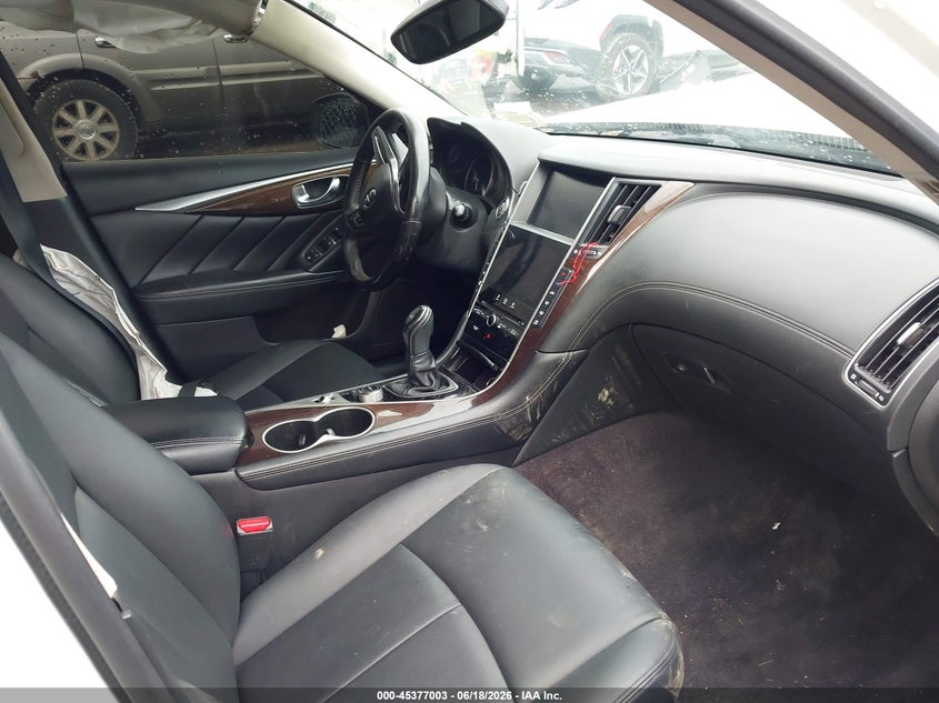 2018 Infiniti Q50 VIN JN1EV7AR2JM445074 IAAI salvage auction — FRONT END, Salvage Title, sold $1,425 on 2026-07-16 (photo 5)