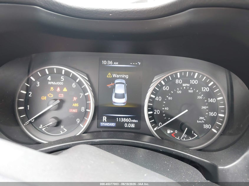 2018 Infiniti Q50 VIN JN1EV7AR2JM445074 IAAI salvage auction — FRONT END, Salvage Title, sold $1,425 on 2026-07-16 (photo 7)