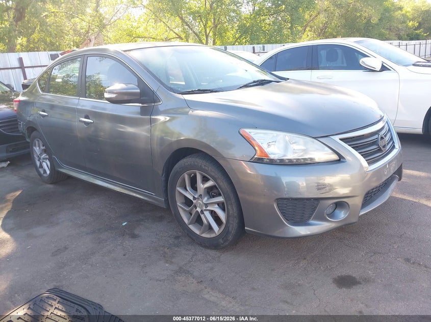 2015 Nissan Sentra VIN 3N1AB7AP4FY336576 IAAI salvage auction — FRONT & REAR, Salvage (Utah), sold $750 on 2026-07-09 (photo 1)