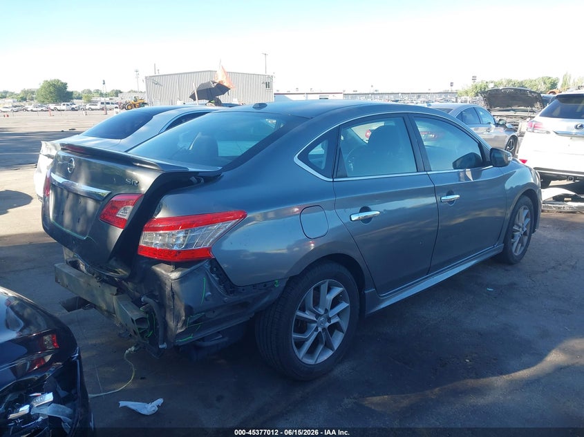 2015 Nissan Sentra VIN 3N1AB7AP4FY336576 IAAI salvage auction — FRONT & REAR, Salvage (Utah), sold $750 on 2026-07-09 (photo 4)
