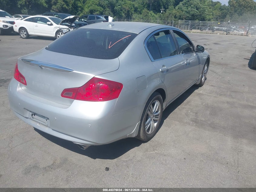 2013 Infiniti G VIN JN1CV6AR8DM350119 IAAI salvage auction — NORMAL WEAR, Clear (North Carolina), sold $1,200 on 2026-07-16 (photo 4)