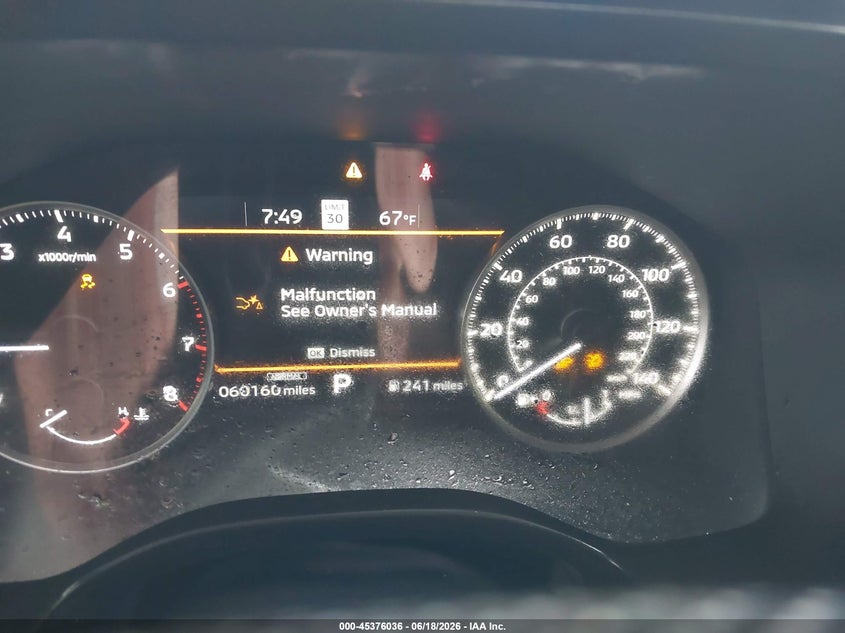 2022 Mitsubishi Outlander VIN JA4J3UA80NZ009804 IAAI salvage auction — RIGHT FRONT, Salvage Title, sold $3,600 on 2026-07-21 (photo 7)