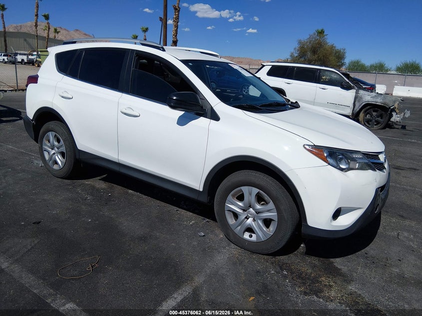 2015 Toyota Rav 4 VIN JTMBFREVXFJ022865 IAAI salvage auction — FRONT & REAR, Salvage (Nevada), sold $4,850 on 2026-07-10 (photo 1)