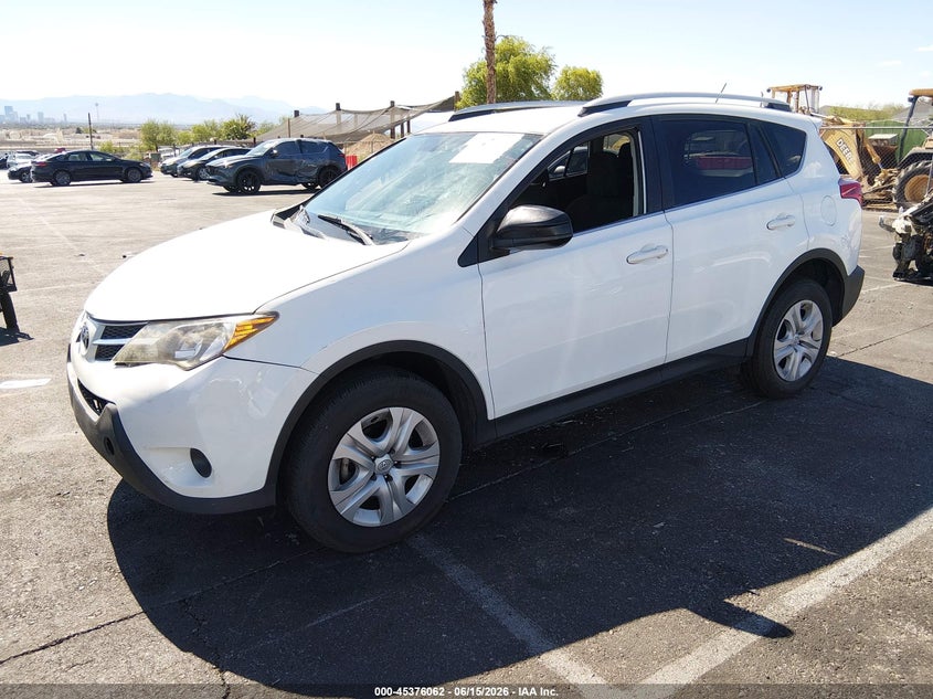 2015 Toyota Rav 4 VIN JTMBFREVXFJ022865 IAAI salvage auction — FRONT & REAR, Salvage (Nevada), sold $4,850 on 2026-07-10 (photo 2)