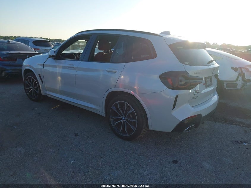 2022 BMW X3 VIN 5UX43DP09N9K73557 IAAI salvage auction — FRONT END, Original (Texas), sold $9,700 on 2026-07-21 (photo 3)
