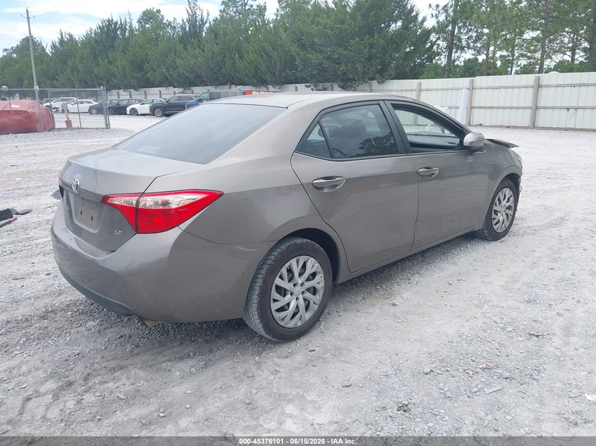 2017 Toyota Corolla VIN 5YFBURHE1HP601582 IAAI salvage auction — LEFT FRONT, Rebuildable (Florida), sold $3,150 on 2026-07-09 (photo 4)
