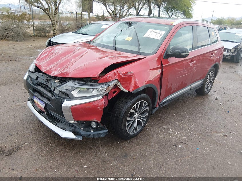 2018 Mitsubishi Outlander VIN JA4JZ4AX7JZ059146 IAAI salvage auction — FRONT END, Non-Repairable (Arizona), sold $2,150 on 2026-07-30 (photo 2)