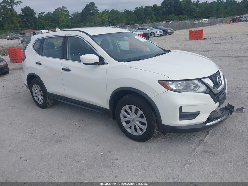 2017 Nissan Rogue VIN JN8AT2MV8HW011502 IAAI salvage auction — LEFT FRONT, Salvage (North Carolina), sold $1,225 on 2026-07-28 (photo 1)
