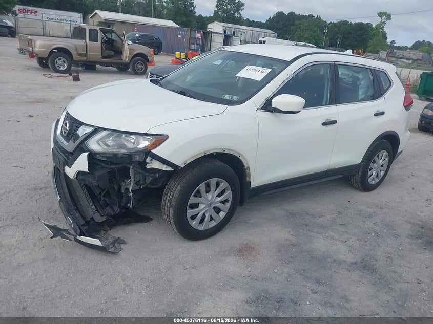 2017 Nissan Rogue VIN JN8AT2MV8HW011502 IAAI salvage auction — LEFT FRONT, Salvage (North Carolina), sold $1,225 on 2026-07-28 (photo 2)