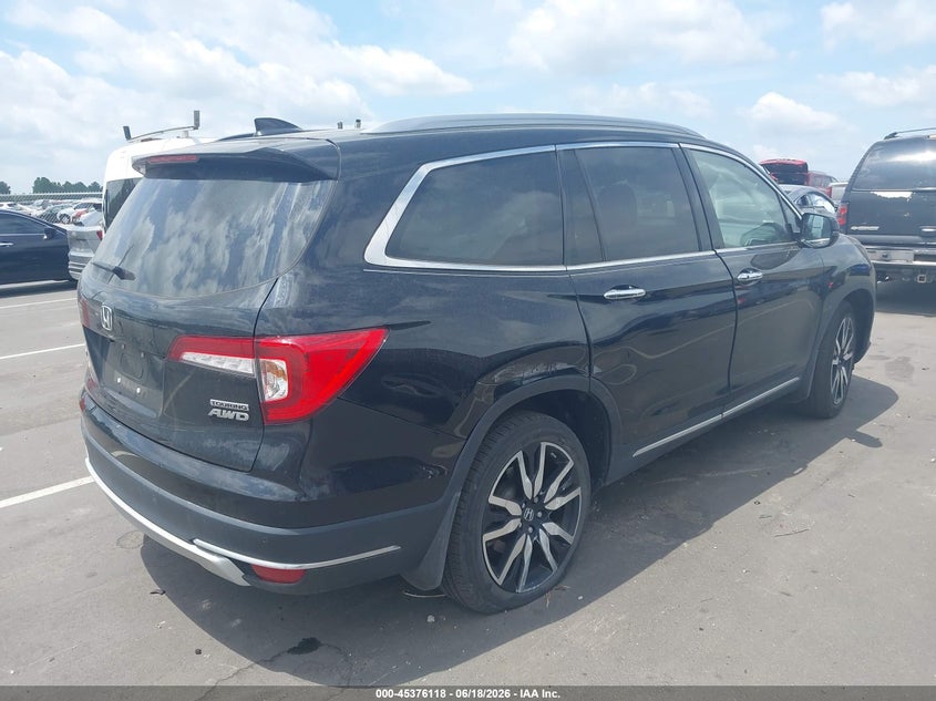 2022 Honda Pilot VIN 5FNYF6H68NB073865 IAAI salvage auction — REAR END, Salvage Title, sold $7,100 on 2026-07-29 (photo 4)