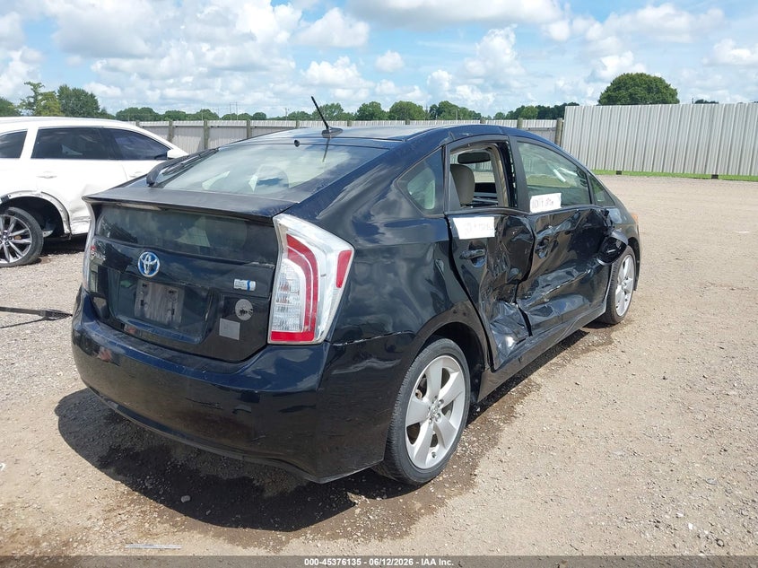 2014 Toyota Prius VIN JTDKN3DU7E0363671 IAAI salvage auction — RIGHT SIDE, Salvage (Louisiana), sold $1,050 on 2026-07-29 (photo 4)