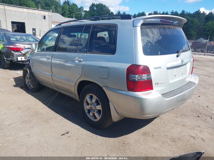 2004 Toyota Highlander VIN JTEEP21A540056375 IAAI salvage auction — FRONT END, Clear (Massachusetts), sold $775 on 2026-07-24 (photo 3)