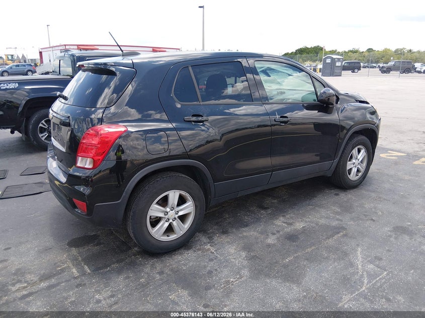 2020 Chevrolet Trax VIN KL7CJNSB2LB334090 IAAI salvage auction — FRONT END, Certificate Of Destruction (Florida), sold $1,200 on 2026-07-30 (photo 4)