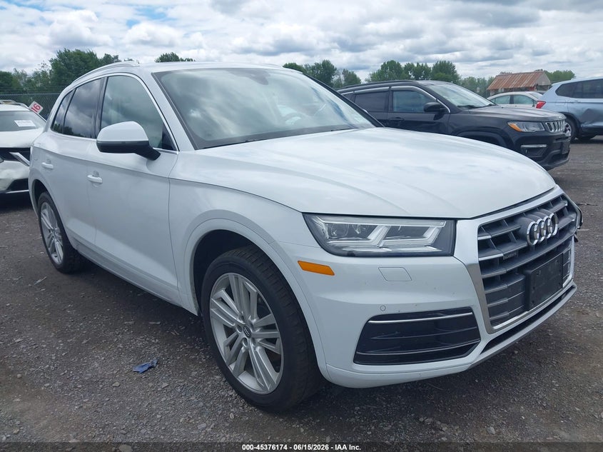 2019 Audi Q5 VIN WA1BNAFY3K2066413 IAAI salvage auction — LEFT FRONT, Mv-907A (New York), sold $4,550 on 2026-07-30 (photo 1)