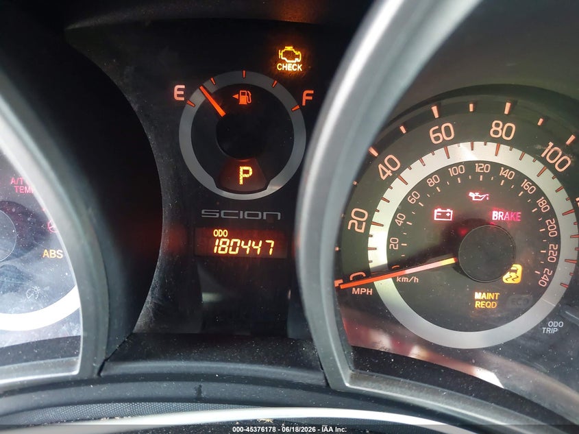 2011 Scion Tc VIN JTKJF5C74B3018388 IAAI salvage auction — NORMAL WEAR, Clear (Florida), sold $325 on 2026-07-08 (photo 7)