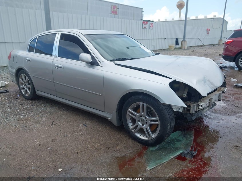 2005 Infiniti G VIN JNKCV51E65M204516 IAAI salvage auction — FRONT END, Salvage (Texas), sold $100 on 2026-07-20 (photo 1)