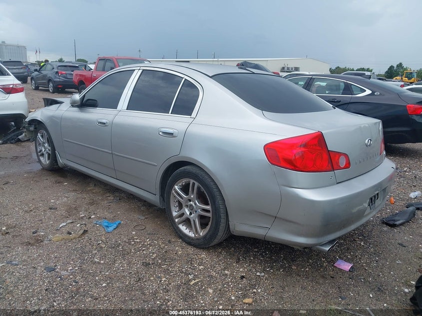 2005 Infiniti G VIN JNKCV51E65M204516 IAAI salvage auction — FRONT END, Salvage (Texas), sold $100 on 2026-07-20 (photo 3)