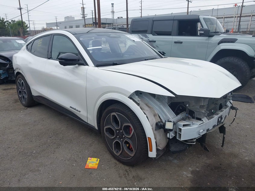 2024 Ford Mustang mach-e VIN 3FMTK4SX4RMA10951 IAAI salvage auction — FRONT & REAR, Salvage Title, sold $9,700 on 2026-07-17 (photo 1)