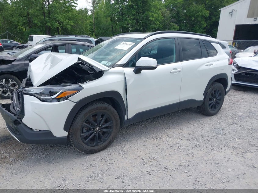 2023 Toyota Corolla cross VIN 7MUBAABG7PV045763 IAAI salvage auction — FRONT END, Mv-907A (New York), sold $7,200 on 2026-07-21 (photo 2)
