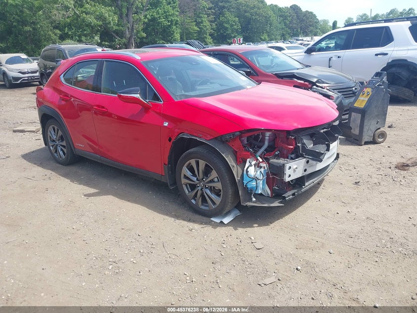 2021 Lexus Ux VIN JTHR9JBH6M2041957 IAAI salvage auction — LEFT SIDE, Mv-907A (New York), sold $10,800 on 2026-07-07 (photo 1)