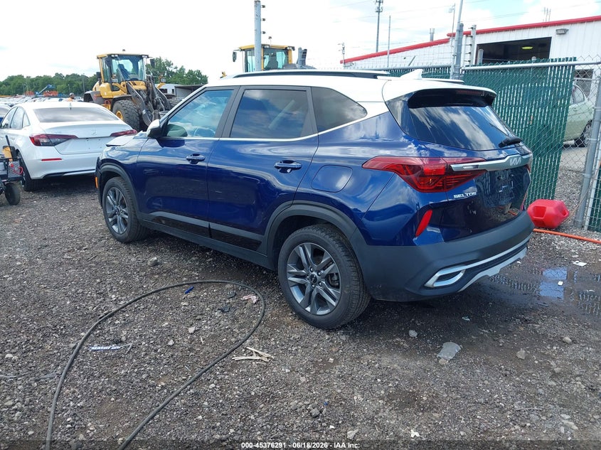 2023 Kia Seltos VIN KNDEU2AA5P7376885 IAAI salvage auction — FRONT END, Salvage (Ohio), sold $4,450 on 2026-07-22 (photo 3)