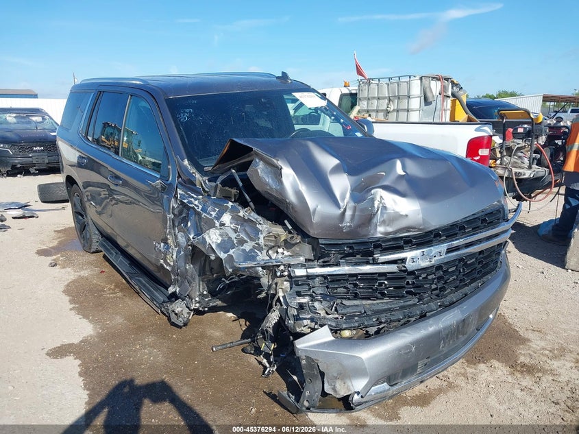 2021 Chevrolet Tahoe VIN 1GNSKMKD7MR309502 IAAI salvage auction — LEFT FRONT, Salvage (Texas), sold $8,800 on 2026-07-09 (photo 1)