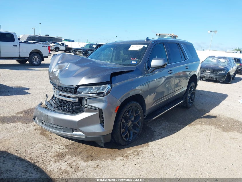 2021 Chevrolet Tahoe VIN 1GNSKMKD7MR309502 IAAI salvage auction — LEFT FRONT, Salvage (Texas), sold $8,800 on 2026-07-09 (photo 2)