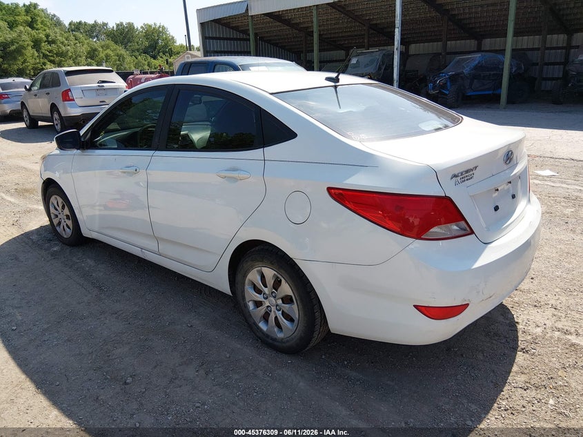 2017 Hyundai Accent VIN KMHCT4AE0HU193384 IAAI salvage auction — NORMAL WEAR, Clear (Kansas), sold $750 on 2026-07-22 (photo 3)