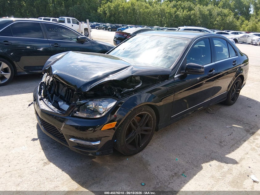 2012 Mercedes-benz C-klasse VIN WDDGF8BB1CA696589 IAAI salvage auction — FRONT END, Salvage (Kansas), sold $1,575 on 2026-07-15 (photo 2)