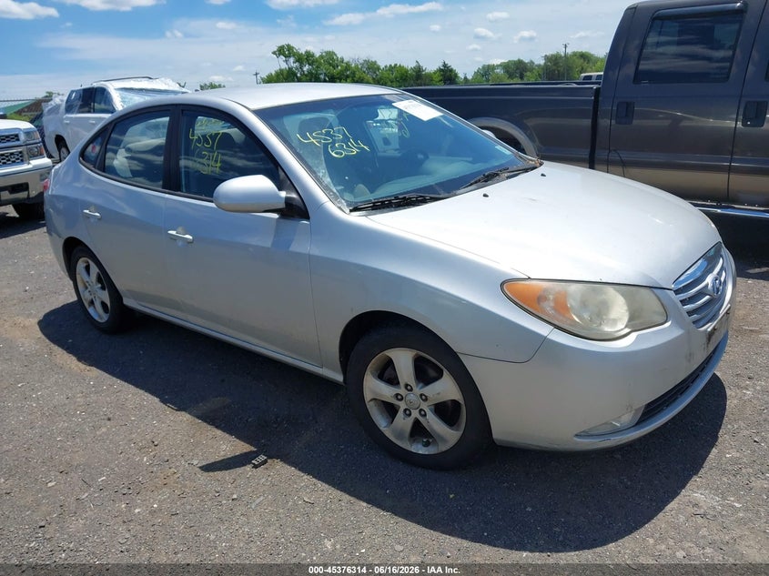 2010 Hyundai Elantra VIN KMHDU4AD2AU207168 IAAI salvage auction — NORMAL WEAR, Clear (Virginia), sold $300 on 2026-07-14 (photo 1)