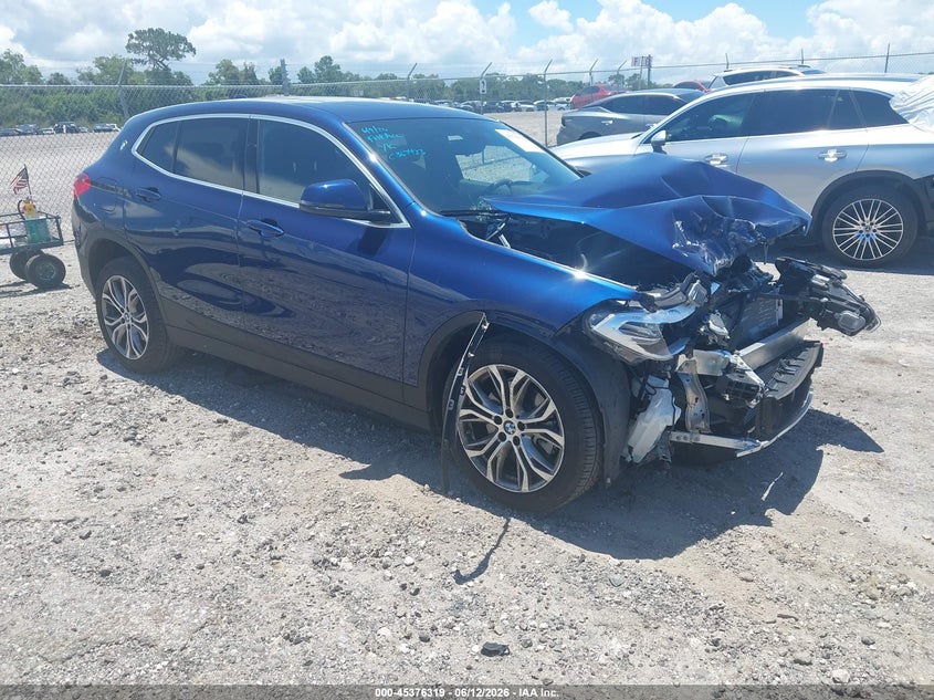 2019 BMW X2 VIN WBXYJ3C56KEP76974 IAAI salvage auction — FRONT END, Rebuildable (Florida), sold $2,200 on 2026-07-16 (photo 1)