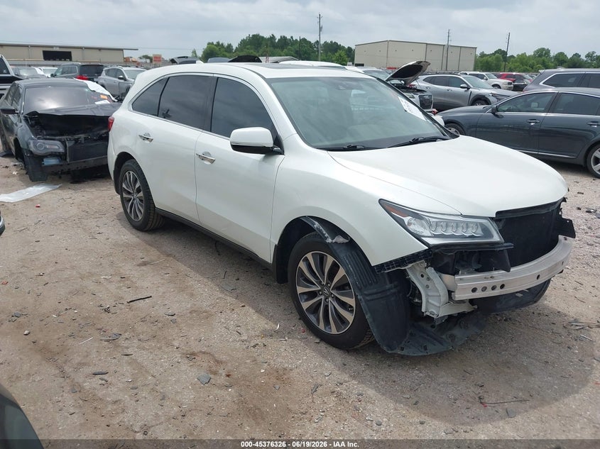 2015 Acura Mdx VIN 5FRYD3H41FB013221 IAAI salvage auction — FRONT & REAR, Original (Texas), sold $2,650 on 2026-07-25 (photo 1)