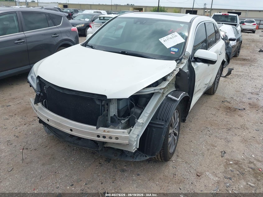 2015 Acura Mdx VIN 5FRYD3H41FB013221 IAAI salvage auction — FRONT & REAR, Original (Texas), sold $2,650 on 2026-07-25 (photo 6)