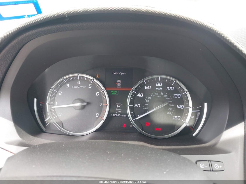 2015 Acura Mdx VIN 5FRYD3H41FB013221 IAAI salvage auction — FRONT & REAR, Original (Texas), sold $2,650 on 2026-07-25 (photo 7)