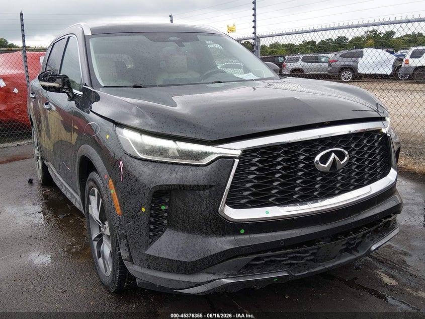 2022 Infiniti Qx60 VIN 5N1DL1FR5NC335499 IAAI salvage auction — REAR END, Salvage (Alabama), sold $8,500 on 2026-07-20 (photo 1)