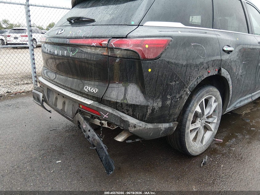 2022 Infiniti Qx60 VIN 5N1DL1FR5NC335499 IAAI salvage auction — REAR END, Salvage (Alabama), sold $8,500 on 2026-07-20 (photo 6)