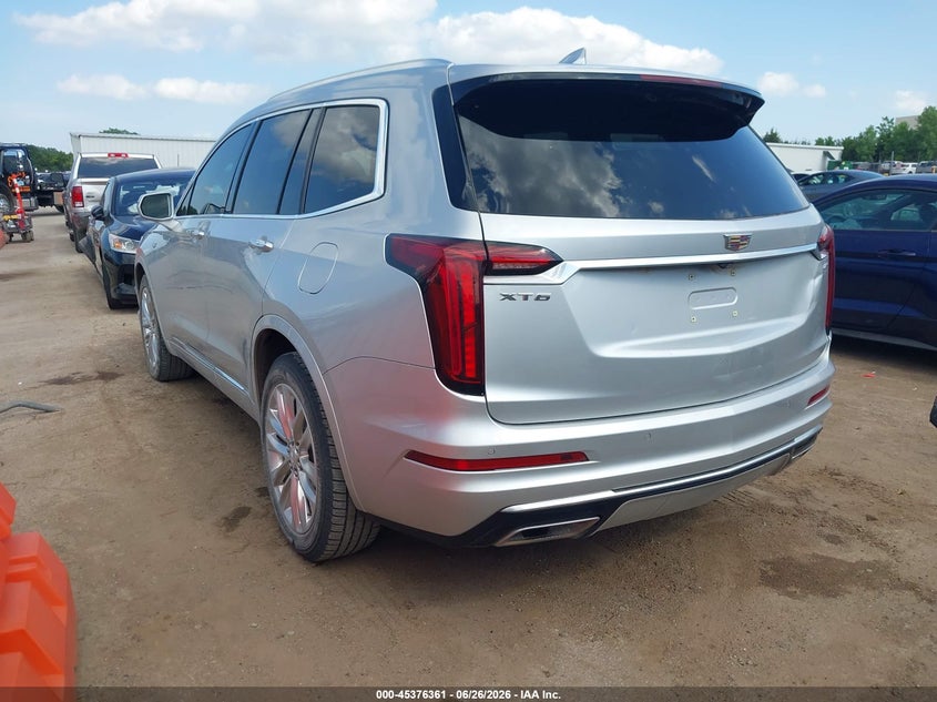 2020 Cadillac Xt6 VIN 1GYKPCRS3LZ184628 IAAI salvage auction — FRONT & REAR, Clear (Oklahoma), sold $7,800 on 2026-08-26 (photo 3)