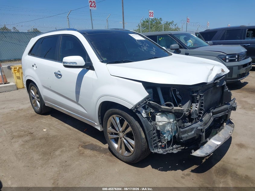 2014 Kia Sorento VIN 5XYKW4A74EG483004 IAAI salvage auction — FRONT END, Salvage (California), sold $1,500 on 2026-07-08 (photo 1)