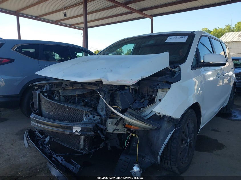 2015 Kia SEDONA VIN KNDMA5C13F6029420 IAAI salvage auction — FRONT END, Salvage (California), sold $850 on 2026-07-14 (photo 2)