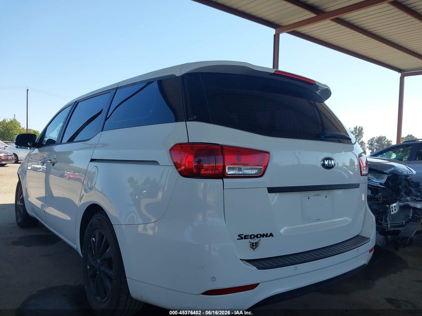 2015 Kia SEDONA VIN KNDMA5C13F6029420 IAAI salvage auction — FRONT END, Salvage (California), sold $850 on 2026-07-14 (photo 3)