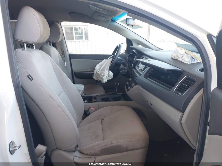 2015 Kia SEDONA VIN KNDMA5C13F6029420 IAAI salvage auction — FRONT END, Salvage (California), sold $850 on 2026-07-14 (photo 5)