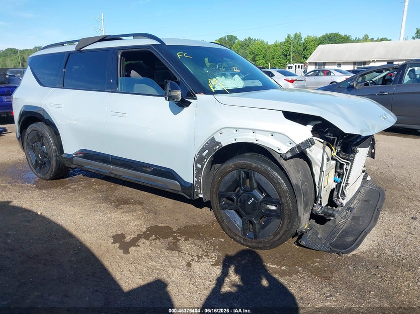 2024 Kia Ev9 VIN KNDAEFS56R6022905 IAAI salvage auction — FRONT END, Salvage - 75% Or Less (Maryland), sold $14,200 on 2026-07-11 (photo 1)