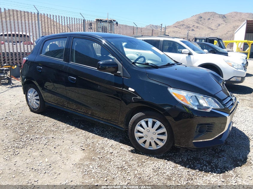 2021 Mitsubishi Mirage VIN ML32AUHJ5MH014416 IAAI salvage auction — FRONT END, Salvage (Nevada), sold $1,600 on 2026-08-27 (photo 1)