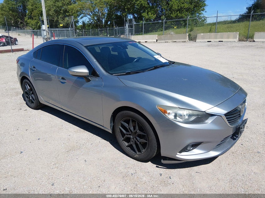 2014 Mazda 6 VIN JM1GJ1W69E1129711 IAAI salvage auction — NORMAL WEAR, Certificate Of Title (Nebraska), sold $1,000 on 2026-07-09 (photo 1)