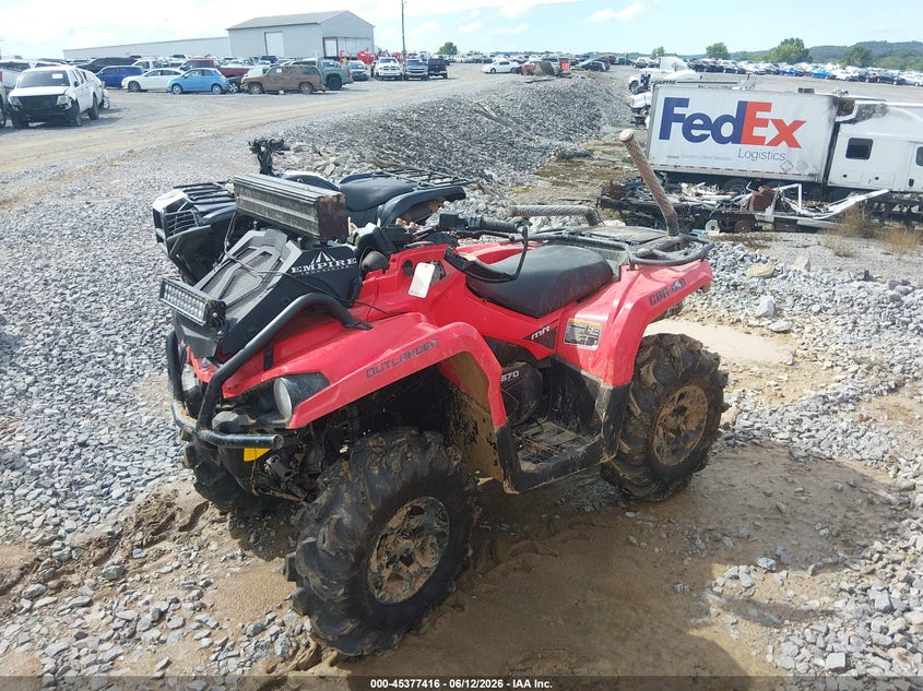 2023 Can-am/ brp Outlander VIN 3JBLWAT42PJ000044 IAAI salvage auction — ROLLOVER, Clear (Tennessee), sold $1,050 on 2026-07-29 (photo 2)